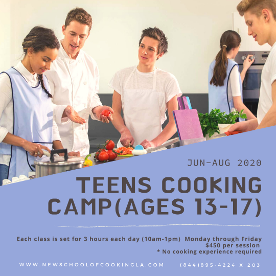 image for a Teens Cooking Camp (Ages 13-17)