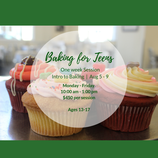 image for a INTRO TO BAKING TEEN SERIES
