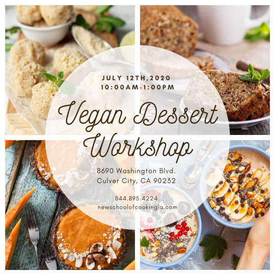 image for a Vegan Dessert Workshop