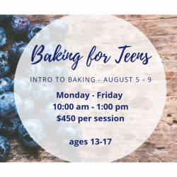 The image for INTRO TO BAKING TEEN SERIES