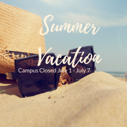 The image for Campus Closed for Summer Break