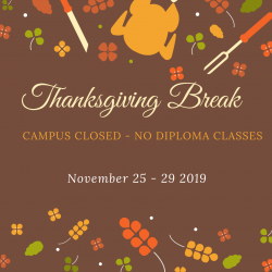 The image for THANKSGIVING BREAK!